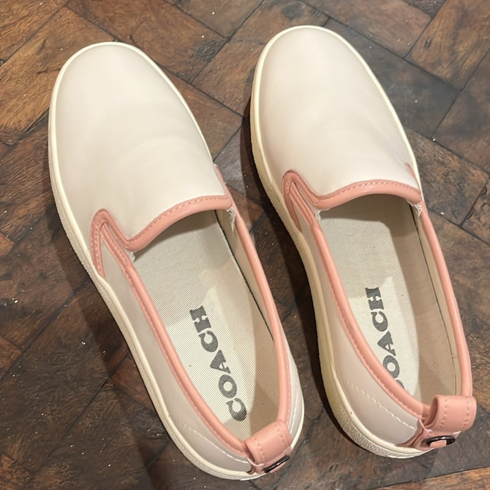 Coach Pink and Cream Sneakers